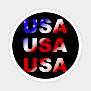 USA, USA Flag, Patriotic, Patriot, Proudly American Magnet